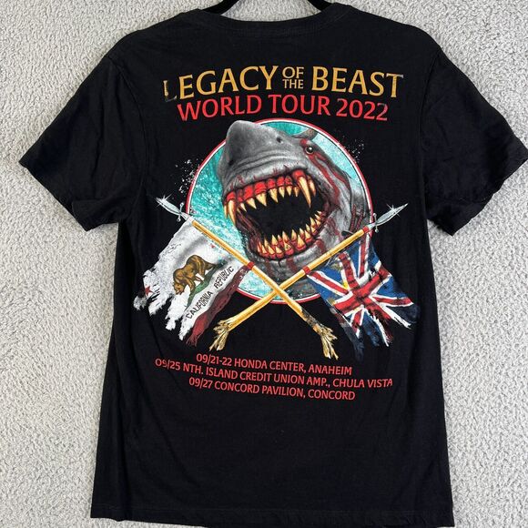 Iron Maiden Legacy Of The Beast Tour 2022 T Shirt S California Anaheim Concord - Picture 4 of 6